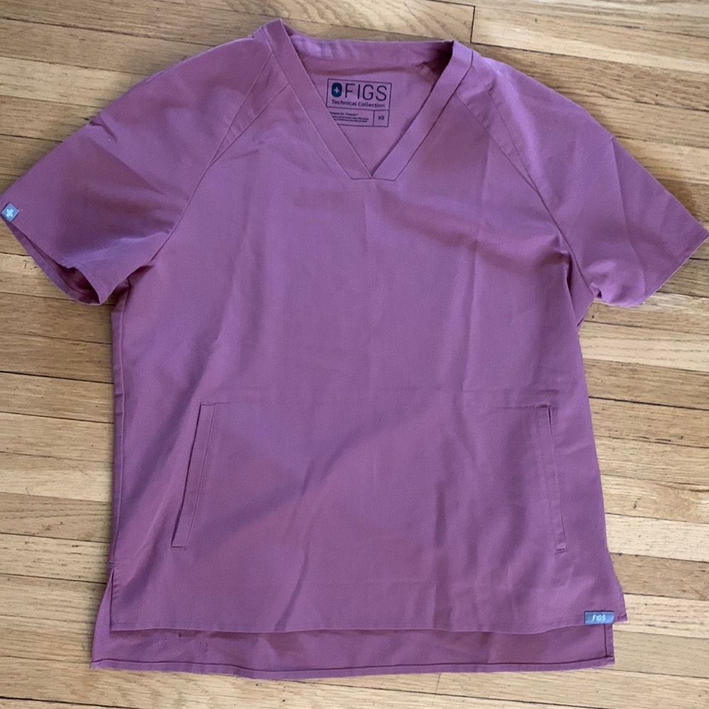 Figs Kumba Mauve Top